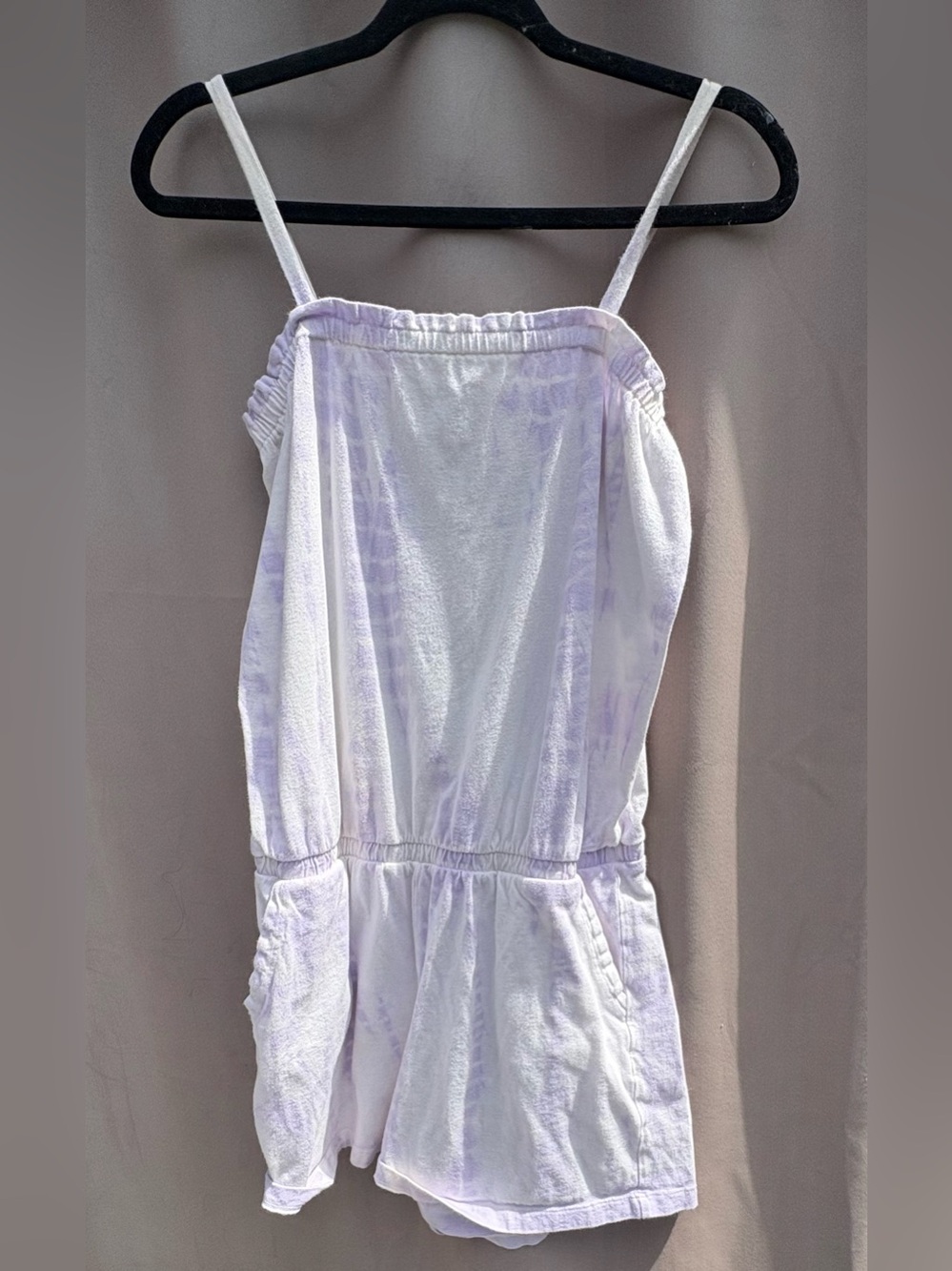 GAP Girls Lavender Tie-Dye Romper with Pockets